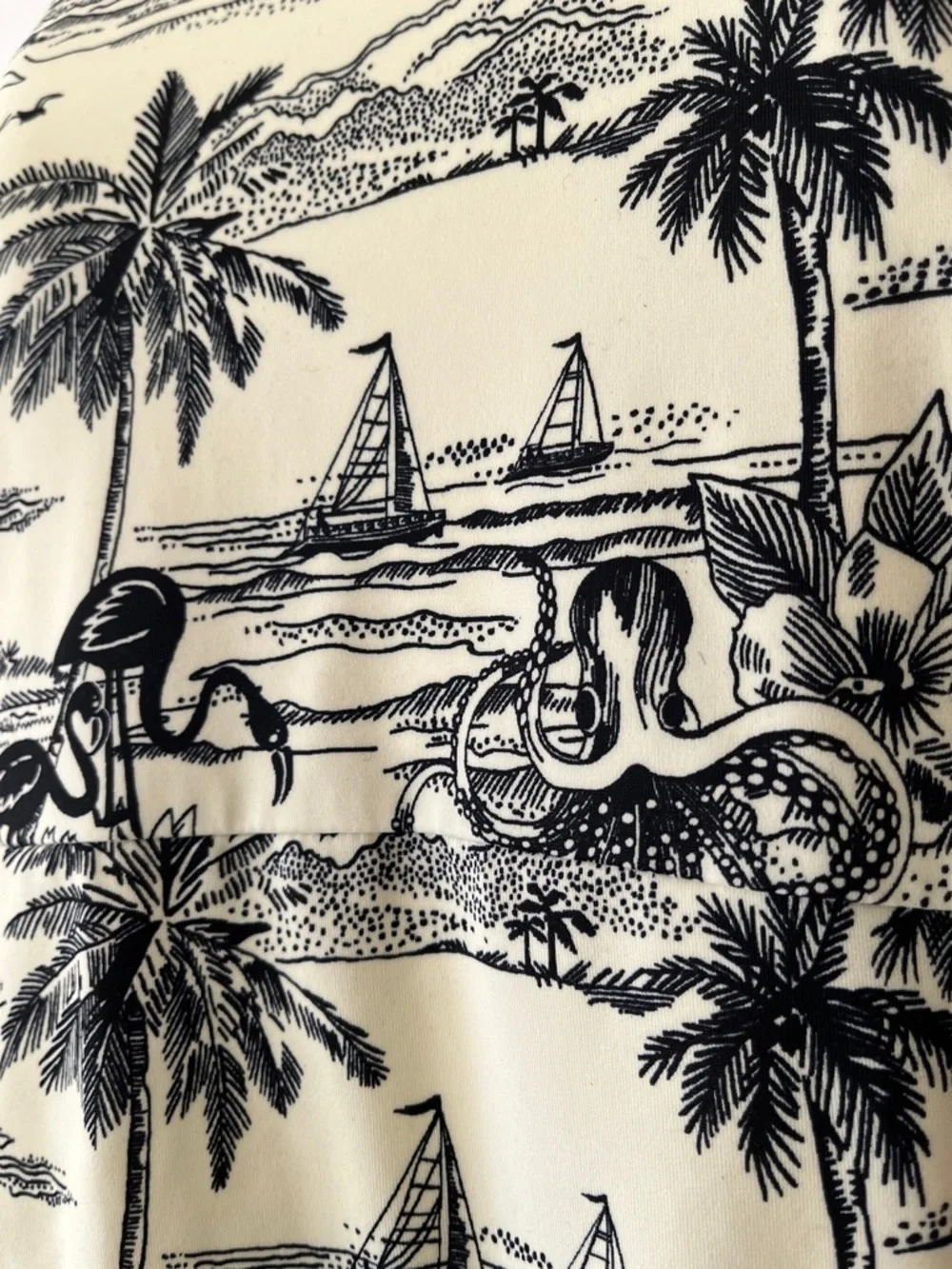 NWOT Lands' End Skirted Tugless High Neck Swim Dress 1 Piece Print 18W Support - Picture 10 of 17